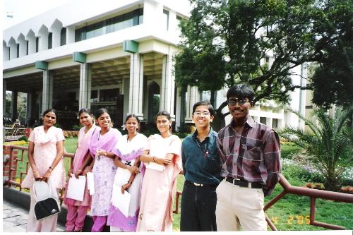 Creasent Enginnering College1 - This photo is taken with my friends when I went to attend a seminar in Creasent Engineering College.
