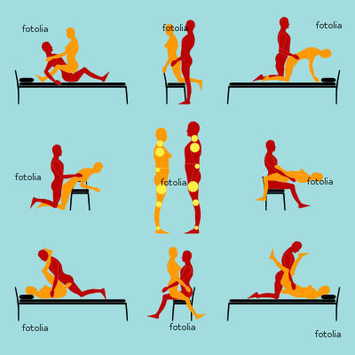 Sexual positions - Poster showing various sexual positions