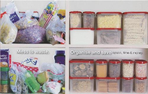 Storage Organizing - Organized kitchen and cabinets by using Tupperware Modular Mates are so handy. I have modular mates new ones as well as hand me downs from my mum. Those from my mum are already 15 years old and is still air tight, liquid tight. What a good investment.
