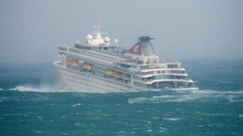 The Perfect Storm II - What was supposed to be a luxury cruise turned into a nightmare for holidaymakers when a ship was hit by 50ft waves.
Two Britons were taken to hospital after the Balmoral suffered a force nine gale as it hit rough seas and 60mph winds in the Bay of Biscay.
The injured passengers were airlifted to a hospital in north west Spain where they were treated for broken bones. The Perfect Storm II - What was supposed to be a luxury cruise turned into a nightmare for holidaymakers when a ship was hit by 50ft waves.
Two Britons were taken to hospital after the Balmoral suffered a force nine gale as it hit rough seas and 60mph winds in the Bay of Biscay.
The injured passengers were airlifted to a hospital in north west Spain where they were treated for broken bones.