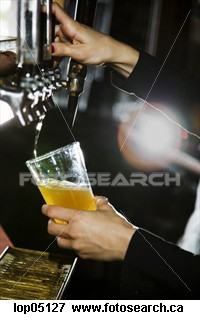Pour me a drink! - Bartender pouring a glass of beer