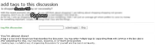 add a tag to the discussion - This is what we see everytime we are asked to add a tag to the discussion