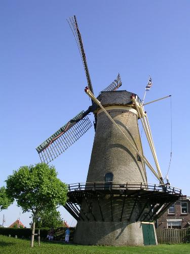 Wind miil - Photo of a mill in zeeland holland