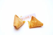 Fortuns - Chinese fortune cookie with Love fortune inside