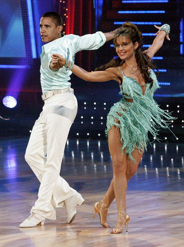 Obama and Palin - dancing to their joy