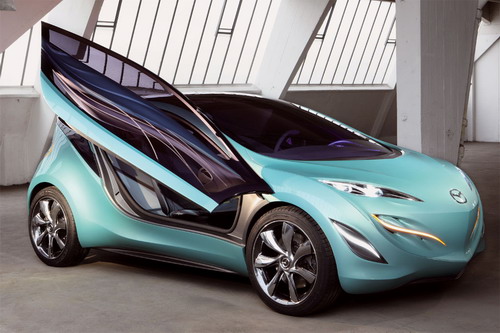 car - blue fruity looking car