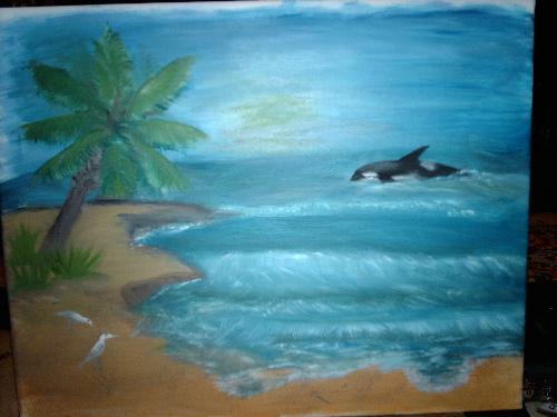 beach - The second painting I done.