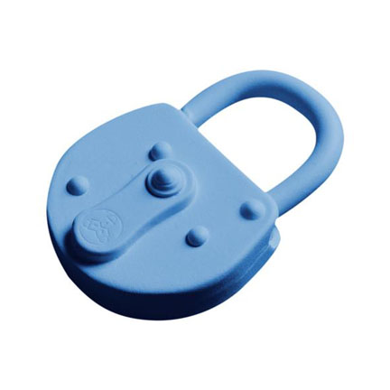 Lock Keychain - Lock Key chain in blue color is for safety.
