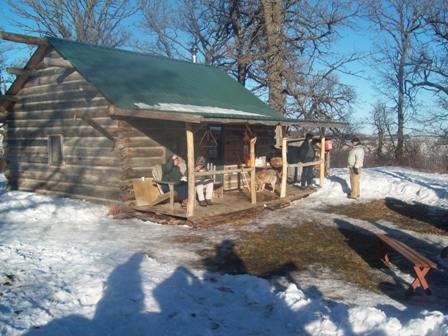 Log cabin - Real handbuilt log cabin!