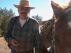 Me riding horse in MX. - I was in Mexico at a friends cabin in the mountains. Got up early one morning and saddled up. I started going up this mountain and stopped to take a break. I took this photo while resting my horse.