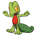 pokemon - treeko one of the new pokemons