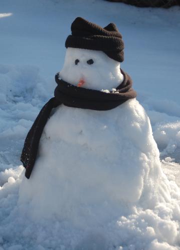 snowman - our little snowman