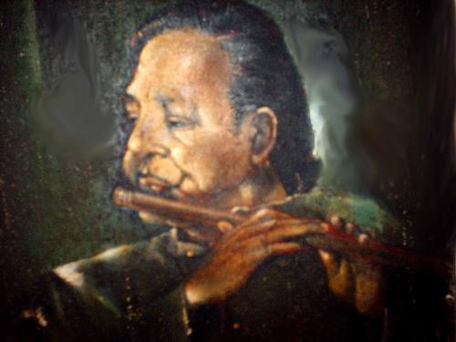 oil painting of Hari prasad chourasia - Hari prasad chourasia is a great flautist of India. He has presented the sweetness Indian classical music to the westerners through many concerts in different countries oil painting of Hari prasad chourasia - Hari prasad chourasia is a great flautist of India. He has presented the sweetness Indian classical music to the westerners through many concerts in different countries