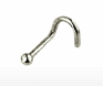 This is like the piercing that fell out that I tri - this has the same curve as both of the nose rings but this is more the one I had in earlier and now the one I have is has a gem in it.
