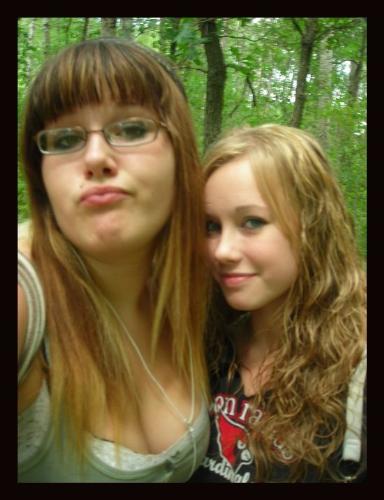 classic teenager pose.  - this is me, with CR (my sister from a different mister!) in the middle of nowhere.
