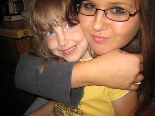 me & my little sister. - how adorable. me and my six year old half sister. :)