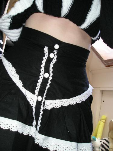 Lolita skirt  - Homemade by cyberflufs mom, she's amazing with some needle and thread ;-)