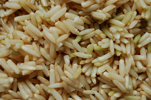 brown rice - Gluten free and nutritionally super. Good to fight cancer disease