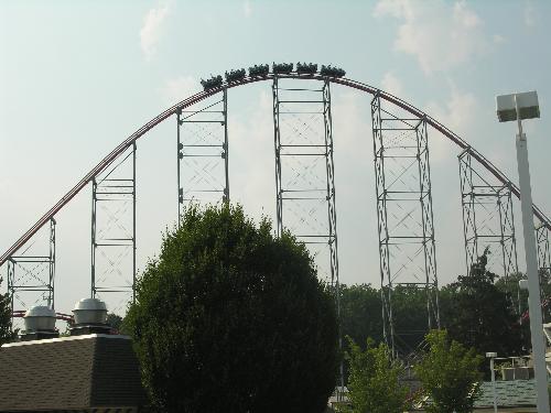 roller coster - pictue of a roller coaster at dorney park.