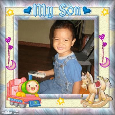 my son - this is my one and only child and his name is River