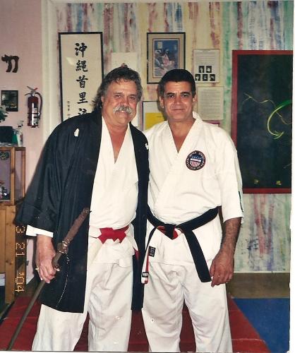 Hanshi Larry Pizzi and Sensei Ventura Garcia - During promotions at Miami Beach Martial Arts