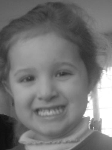 cute black and white of my niece Lexi - I like to mess around with black and whites :D This is my niece :D