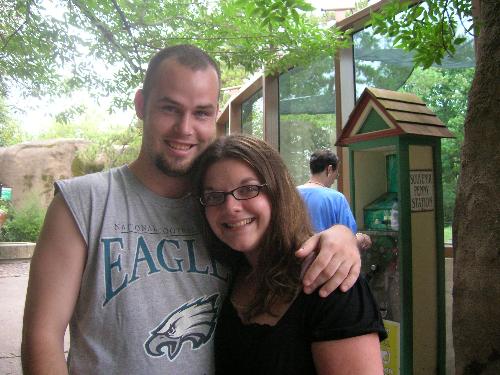 Dave and I at the Philadelphia Zoo - Couple years ago at the Zoo :D