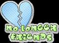 no longer friends - broken heart from losing a friend. friendship can mean a lot to people so when one ends it can be devastating.