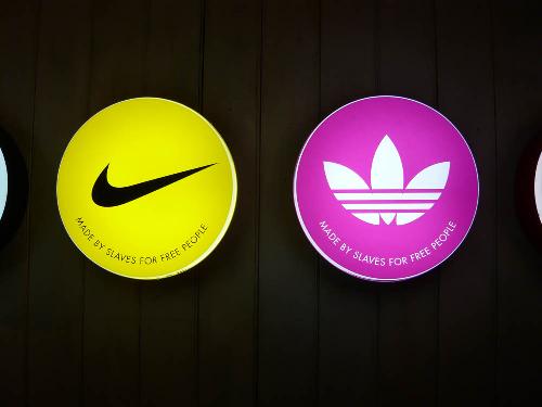 Nike & Adidas - An ad for Nike and Adidas