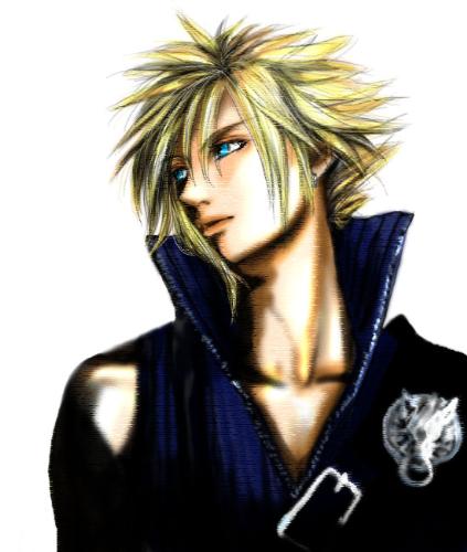 Cloud Strife - Fan Art - A gorgeous picture of the Final Fantasy VII: Advent Children version of Cloud Strife. X3 Super gorgeous bishounen.