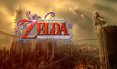 Next Legend of Zelda game for 2009? - I found this picture online and learned that it could be the next upcoming Zelda game for 2009. If it is true, then that means that it might explain why Hyrule was under the sea in Wind Waker. Also I saw a picture of another Zelda game for the Nintendo ds called the Great Flood, but that might be fan made along with the Vally of the Flood.