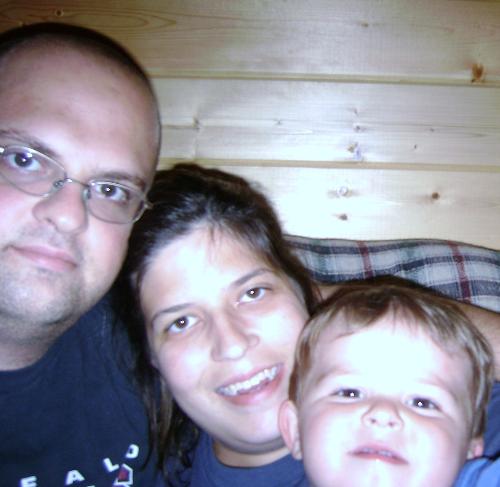 the fam - all 3 of us at home