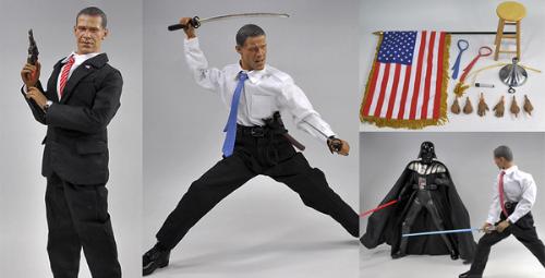 Random Japanese Obama Action Figure  - Barack Obama appears to be a modern James Bond. Lets us hope that he will really do something good to response a dull world.