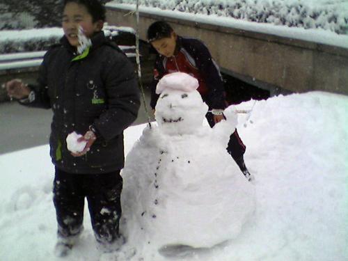 snowman - babes and snowman
