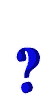 A question mark - The sign used when asking a question in writing