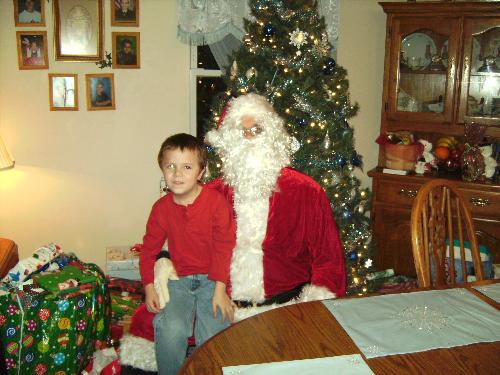 christmas - picture of boy with santa