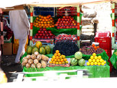 Fruit - Picture of a Fruit stand with a variety of fruits