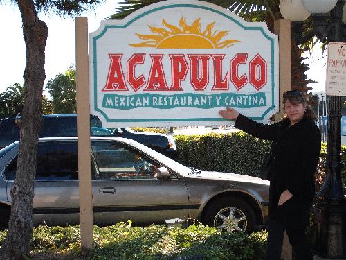 Cece's favorite Restaurant - Leaving the Acapulco restaurant