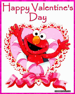 valintines day - elmo on a valintines day card
