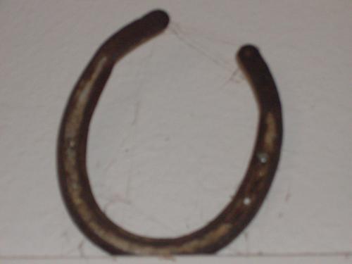 Good Luck - A picture of a horseshoe thought to bring good luck.