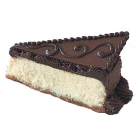 Chocolate Frosted Orange Cheesecake - This delectable looking cake frosted with chocolate buttercream frosting