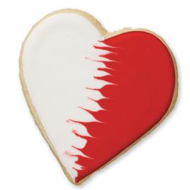 Two-Tone Heart Cookie - These heart cookies are sure to show your love this Valentine’s Day!