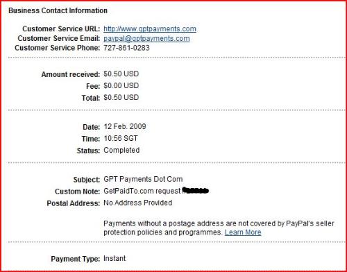 getpaidto - Getpaidto payment proof