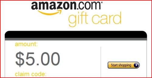 AMAzon gift card - Amazon gift card vertificate from swagbucks