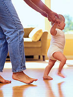 baby walk - 'Mr cute coming, but will take time. He is walking'