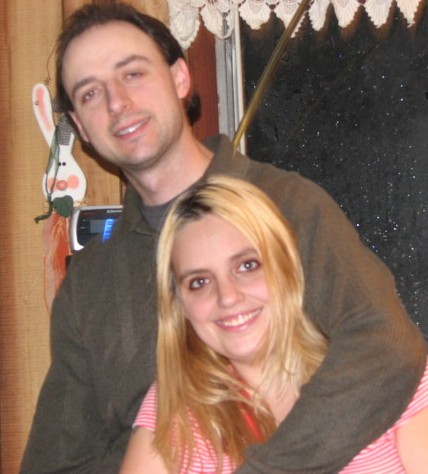 Me and the Hubby. - Yes I went blond for a few months lol.