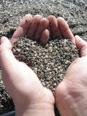 heart - heart shape sand
