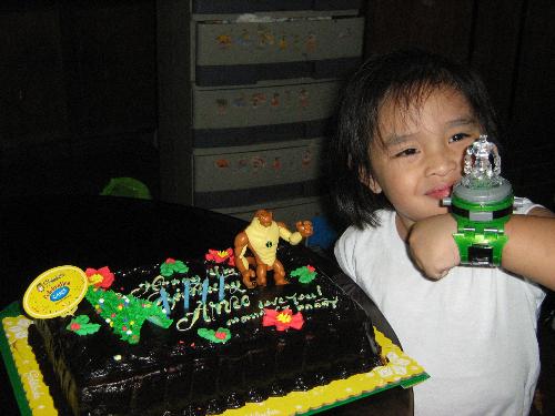 my little big boy - my little big boy and his 4th birthday cake and new ben10 omnitrix