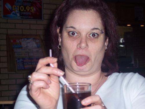 Me!! - This was taken on my 35th birthday. I have curly hair and my mates decided to straighten it to see what I would look like. Its about the only decent pic of me at the moment!!