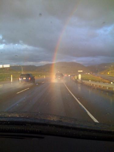 Rare photo of the ‘end’ of the rainbow - “End” rainbow montage with Garland singing,“Somewhere Over the Rainbow”Rare photo of the ‘end’ of the rainbow